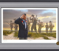 THE LAST SALUTE <br> Framed Collector's Piece
